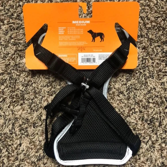 Skeleton 🐠 Reflective Dog Harness with Neon Accents Size M | NWT - Picture 3 of 6